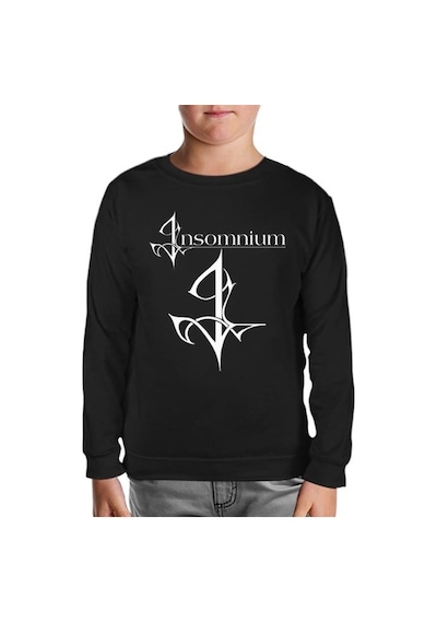 Lord Tshirt Imsomnium - I Logo Siyah Çocuk Sweatshirt 001 Siyah