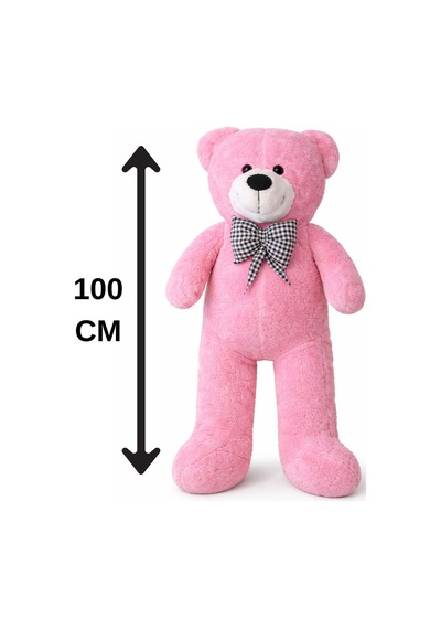 100 Cm Peluş Ayıcık Peluş Ayı Hediyelik Peluş Oyuncak Sevgiliye Pembe