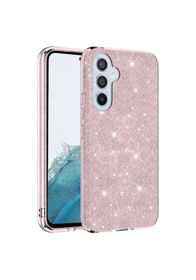 Samsung Galaxy Uyumlu A14 Kılıf Zore Parıltılı Simli Shining Silikon