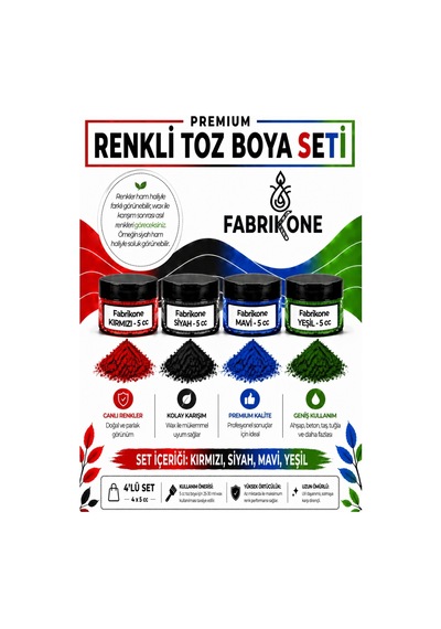 4'lü Set Premium Parafin Soya Wax Toz Mum Boyası Hobi Seti - 5 Cc Kırmızı, Siyah, Mavi, Yeşil Bkfab4ksmy5g Çok Renkli