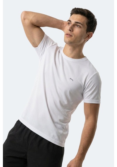 Slazenger Herrera Erkek Beyaz Tişört