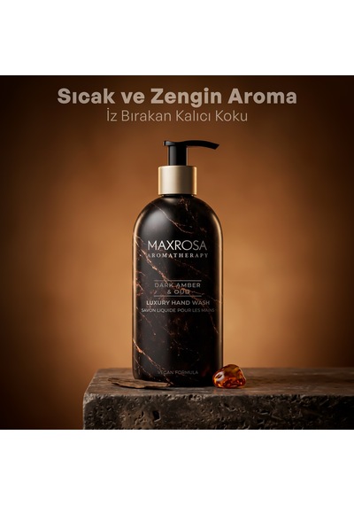 Maxrosa Aromatherapy Dark Amber & Oud Sıvı Sabun 500 Ml