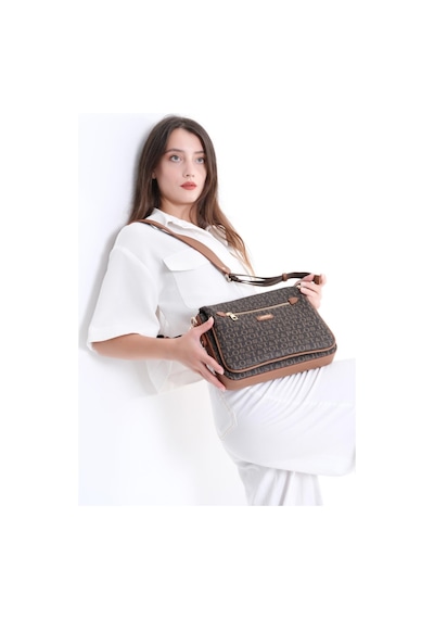 Just Polo Kadın Çapraz Ve Omuz Çantası Jps2068m Kahverengi Taba Kahverengi Taba