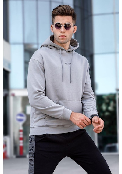 Madmext Madmext Boyalı Gri Erkek Sweatshirt 5314-boyalı Gri Boyalı Gri