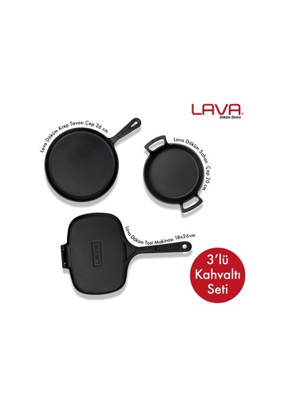 Lava Döküm Kahvaltı Seti