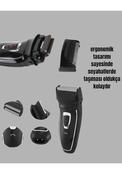 Şarj Göstergeli Yıkanabilir Erkek Tıraş Makinesi - Lisinya Diğer