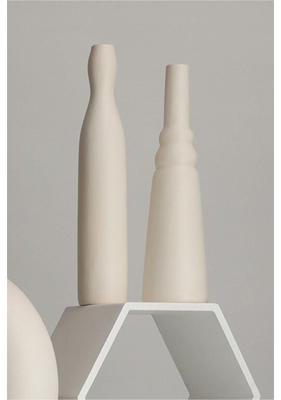 Morandi Pure 2'li Set Vazo, Dekoratif Obje Mavi, Sarı - 43807701 Mavi, Sarı