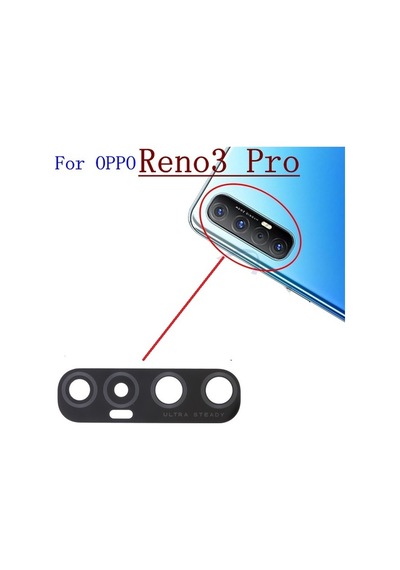 Tkgz Oppo Uyumlu Reno 3 Pro Arka Kamera Camı Lens Yapışkanlı