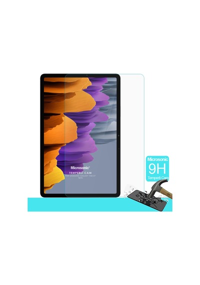 Microsonic Samsung Uyumlu Galaxy Tab S7 T870 Tempered Glass Cam Ekran Koruyucu