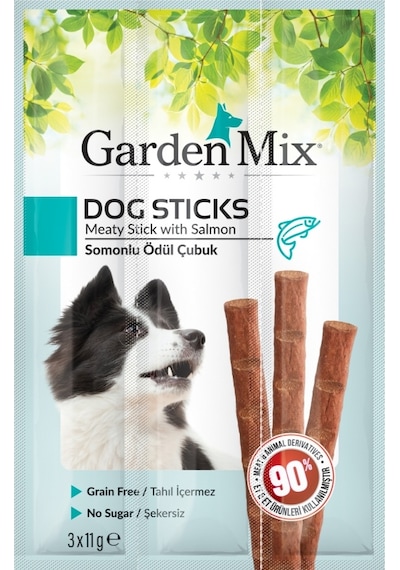 Garden Mix Somonlu Köpek Ödül Çubuğu 3 x 11 G