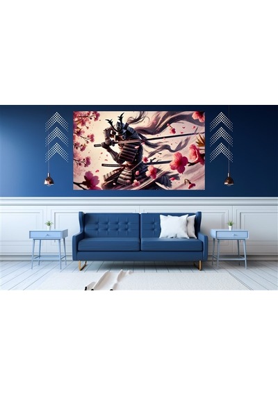 Ti-play Keskin Kılıc 60x90cm Modern Samuray Pvc Çerçevesiz Tablo