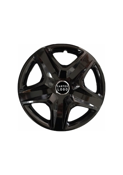 Volkswagen Golf 15'' Inç Piano Black 4lü Set Jant Kapağı Çelik Jant Görünümlü