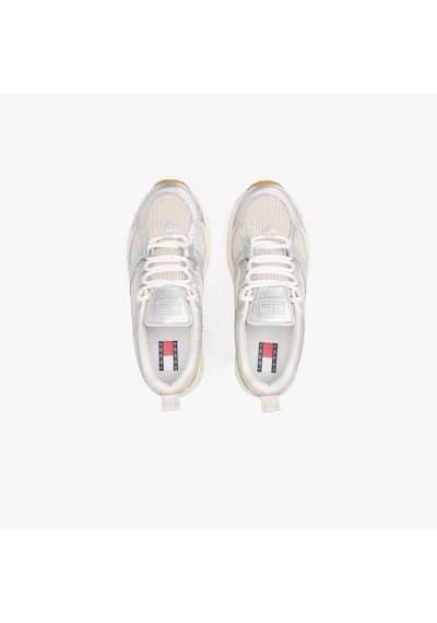 Tommy Hilfiger Archieve 97 Metallic Kadın Bej Sneaker 026 En0en02796 Bej