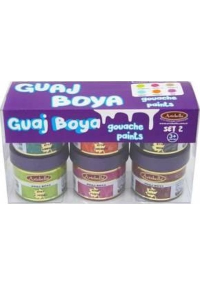 Artebella Guaj Boya 6 Lı Set  2 Çok Renkli