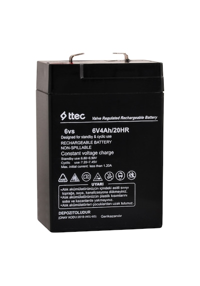 Ttec 6v 4 Ah Bakımsız Kuru Akü