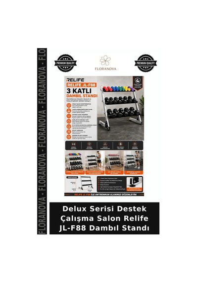Delux Serisi Destek Çalışma Salon Relife Jl-f88 Dambıl Standı