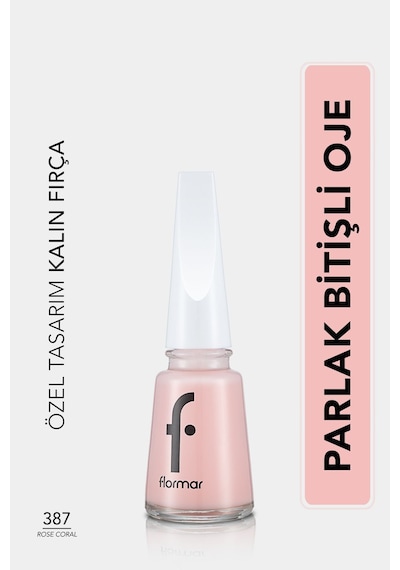 Flormar Sedefli Parlak Oje (PEMBE) - Nail Enamel - 397 Rose Coral - 8682536035972