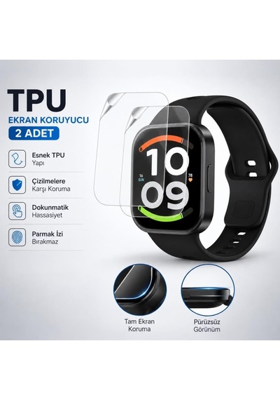 Xiaomi Redmi Watch 6 Active İle Uyumlu Ekran Koruyucu Tpu, Tam Kaplayan Akıllı Saat Koruması 2 Adet, Çizilmeye Dayanıklı Şeffaf Koruma Çok Renkli