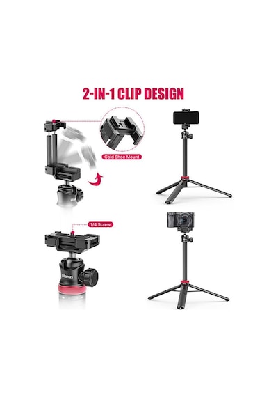 Mt-44 Uzatılabilir Vlog Tripod Siyah