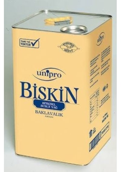 Biskin Baklavalık Bitkisel Susuz Yağ 18 KG