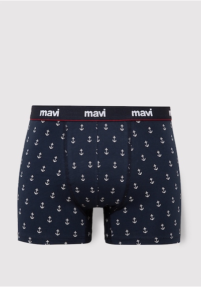 Mavi - Baskılı Lacivert Boxer 0910735-30717