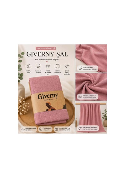 Genel Markalar Düz Şal Pembe - 922297291 Pembe