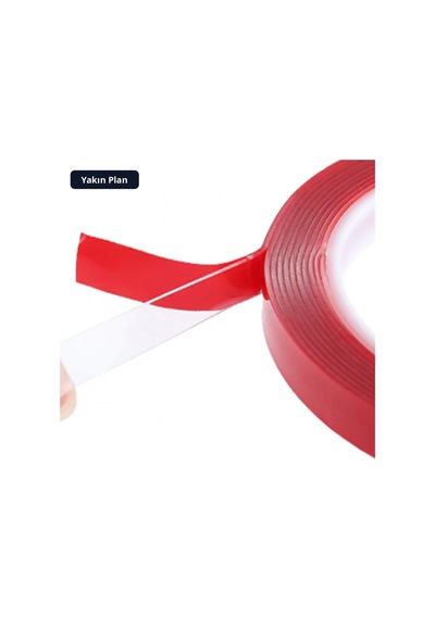 Trobus Akrilik Silikon Çift Taraflı Şeffaf Montaj Bandı 20 Mm X 5 Metre