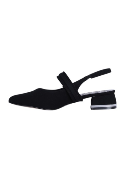 Esracan 2808 3cm Slingback Kadın Topuklu Ayakkabı siyah