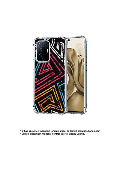 Samsung Galaxy Uyumlu M33 Köşe Korumalı Antişok Kapak Eskitme Tasarımlı Şeffaf Kılıf