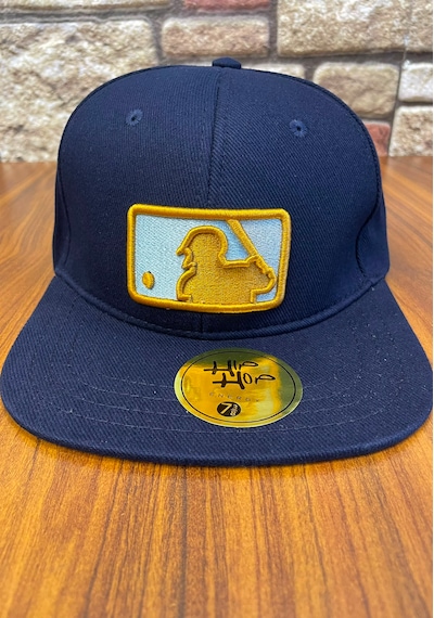 Hamze Mlb Nakış Hip Hop Snapback Rapper Basket Beyzbol Cap Şapka Lacivert