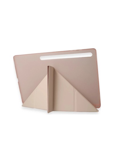 Bezos Samsung Galaxy Uyumlu X910 Tab S9 Ultra 14.6 Kılıf Kalemlikli Mars Tablet Kılıfı - Rose Gold Dmc