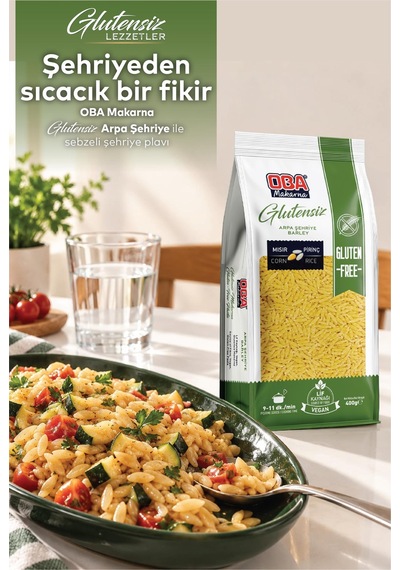 Oba Glutensiz Arpa Şehriye 400 Gr