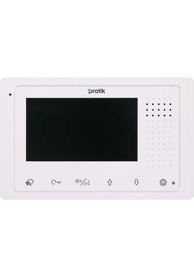 Pratik 2k-400 Daire İçi Monitör 4.3 Inch Dokumatik Buton Beyaz