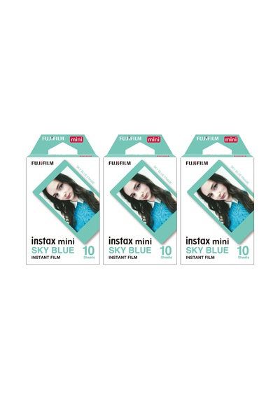 Instax mini Sky Blue Edition 10x3 Film Seti