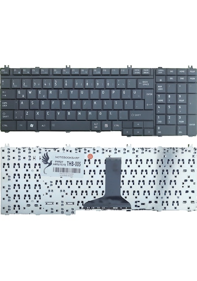 Toshiba Uyumlu Satellite L505-13H, L505-13K, L505-13N Klavye (Siyah)