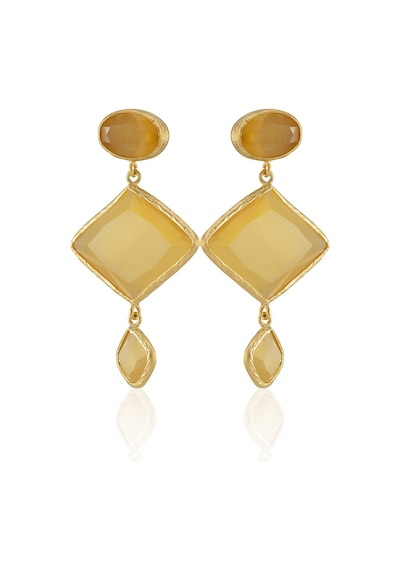 Kadir Jewellery 22 Ayar Altın Kaplama Kadın Sallantılı Küpe -el İşçiliği Ve Hipoalerjenik Küpe Sarı 72406223