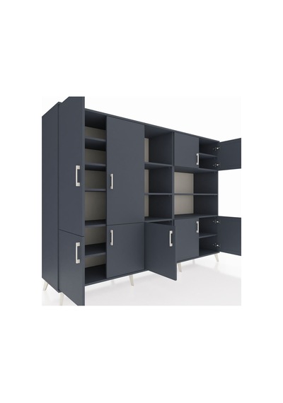 Hyperion Dolap 14 Raflı 9 Kapaklı 220x44x163 Antrasit-antrasit Antrasit-antrasit Hyperion Dolap 14 Raflı 9 Kapaklı 220x44x163 Antrasit-antrasit Antrasit-antrasit