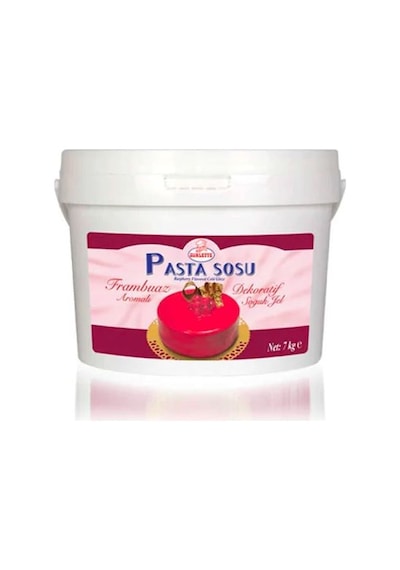 Katsan Ovalette Frambuaz Aromalı Soğuk Pasta Jeli 7 KG