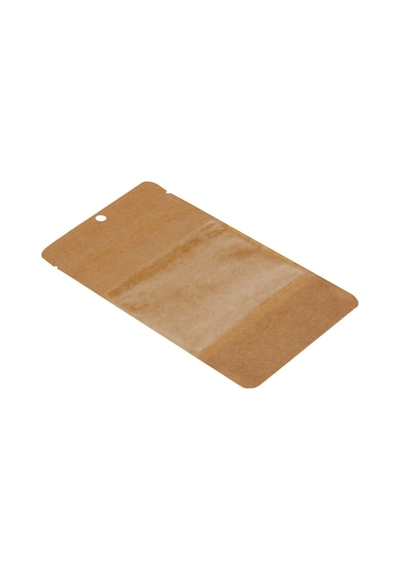 Packanya Kraft Geniş Pencereli Doypack 200'lü 11 x 18.5 + 3.5 CM