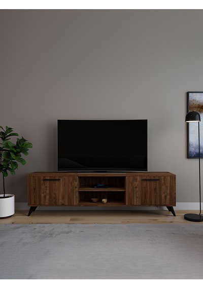 Monaco Düşer Kapaklı Tv Ünitesi 2 Kapaklı 180 Cm - Atlantik Çam Atlantik Çam