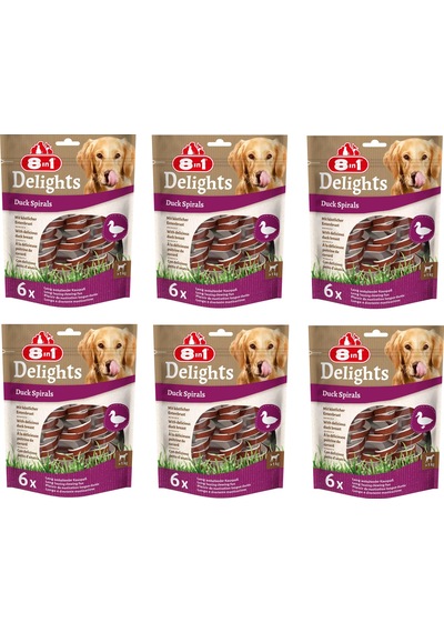 8in1 Delights Duck Spirals Ördekli Burgu Ödül 6 Lı X 6 Adet
