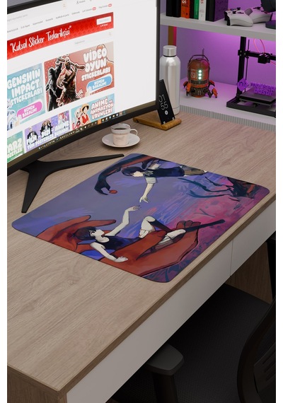 Omori Kaymaz Dikişli Kauçuk Oyuncu Mousepad V4 - 48x40 Xl Gaming Mouse Pad Fare Altlığı