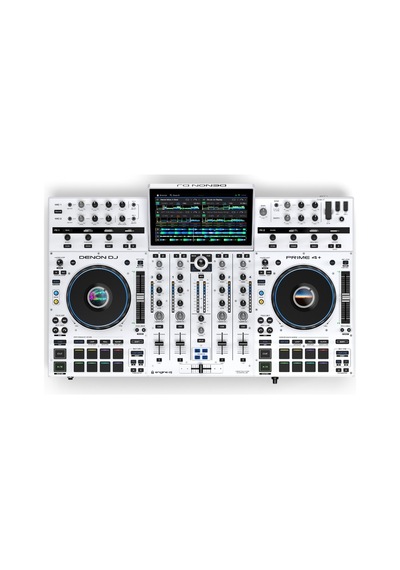 Denon Prıme 4 + Whıte İkinci Nesil Profesyonel 4-kanal Dj Controller, Standalone Player, Engine Prime Sistemi Beyaz