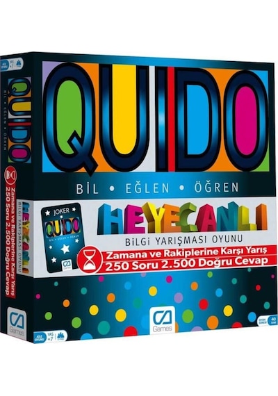 5046 Ca Games. Quido - Bilgi Yarışması Oyunu / +7  Yaş