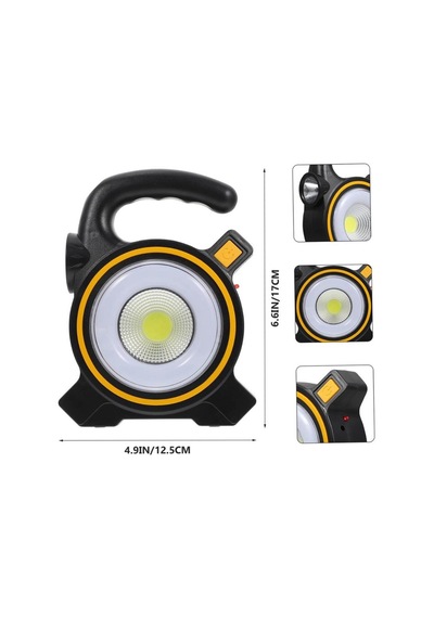 Kamp Lambası-feneri Ledli Fonksiyonlu Usb Şarjlı-güneş Enerjili 166 113 Mm
