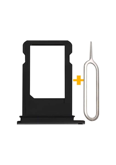 Apple Uyumlu iPhone 6s Plus Sim Çekmecesi Sim Kart Yuvası Siyah Renk İlanı
