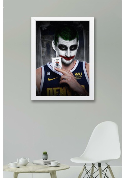 Nikola Jokic Çerçeveli Tablo - Basketbol Nba Posteri Tablo