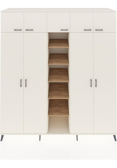 Kronos Dolap 18 Raflı 9 Kapaklı 220x59x243 Aytaşı-aytaşı/çam Aytası/atlas Çam - Aytası