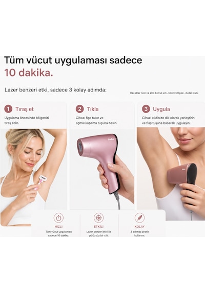 ROBX A05 Ipl 3 Milyon Atım Akıllı Cilt Tanıma Ultra Seri Atım 3 Başlıklı Lazer Epilasyon Cihazı