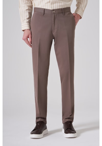 Morven Erkek Kahve Pamuk Trend Dynamic Fit Chino Pantolon 26ks003006400 Kahve
